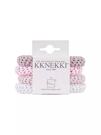 KKNEKKI | Goma de pelo paquete de 4 BUNDLE 40 | rosa